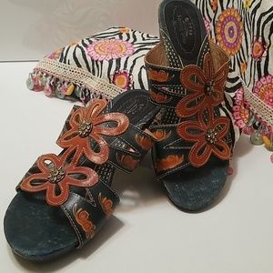 Spring step sandals